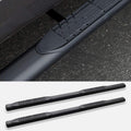 4 Oval Side Step Nerf Bars Matte Black I7513