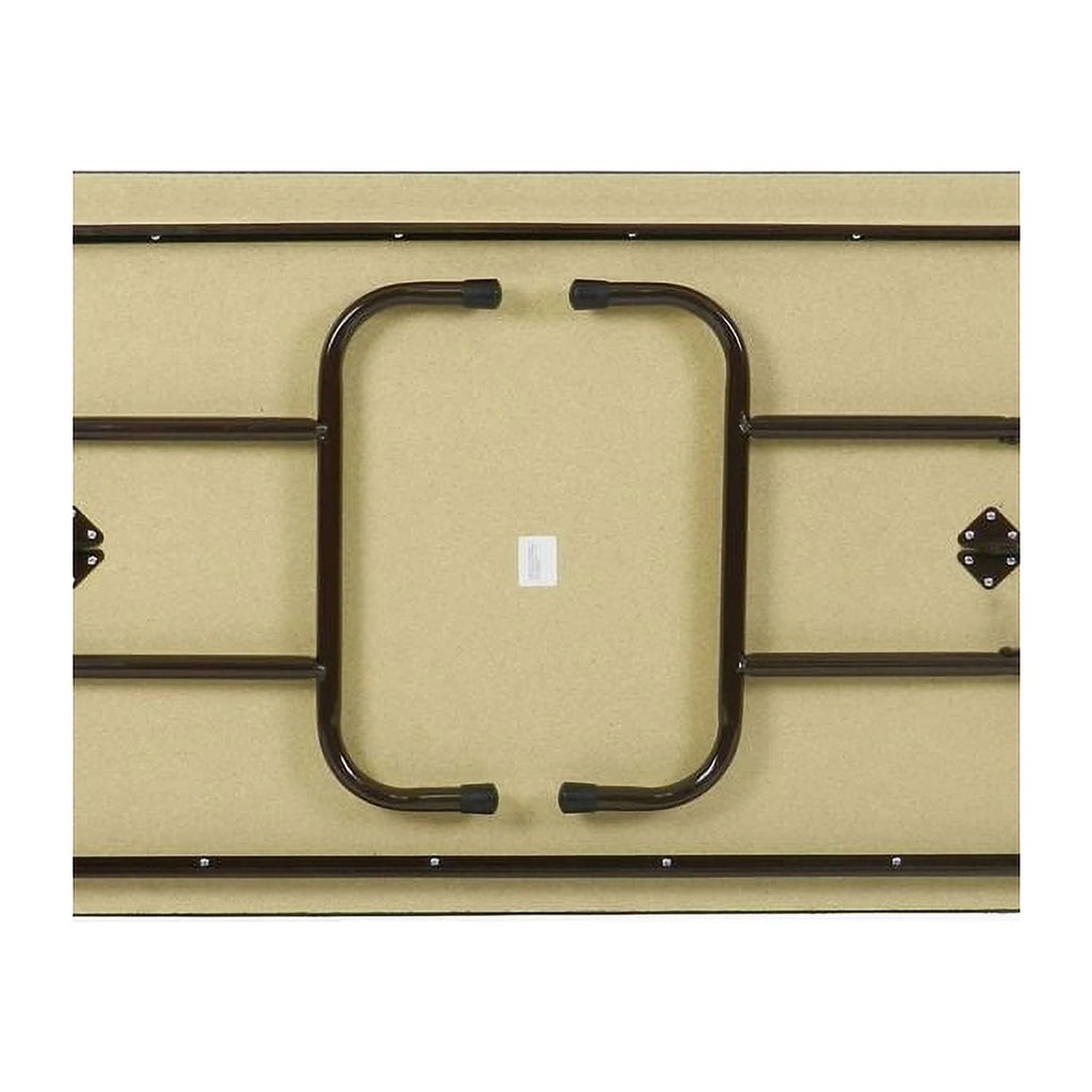 Adjustable Height Folding Table in Medium Oak O60386