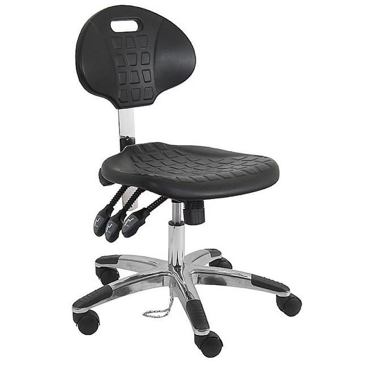 Black Urethane Stools with Aluminum Base N466553