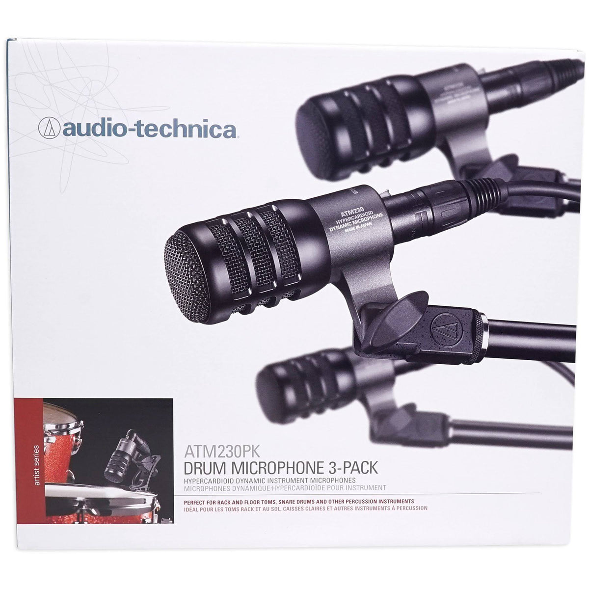 3-Pack Hypercardioid Dynamic Instrument Microphone B6218