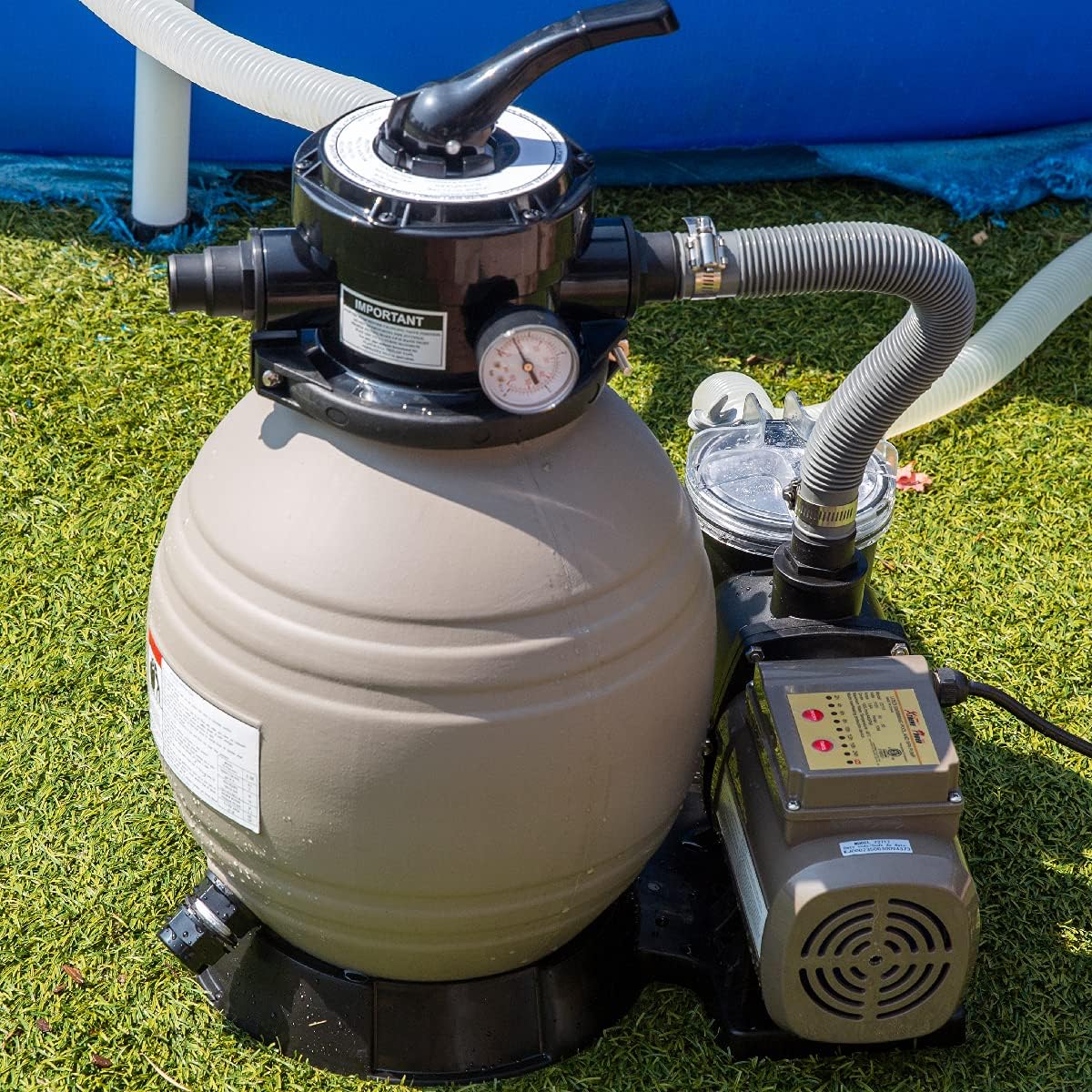 13" Sand Filter Above Ground Swimming Pool Pump Set L7732