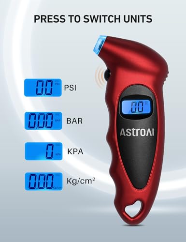 Tire Pressure Gauge Digital 0-150PSI with Backlight LCD and Presta Valve Adaptor P943911
