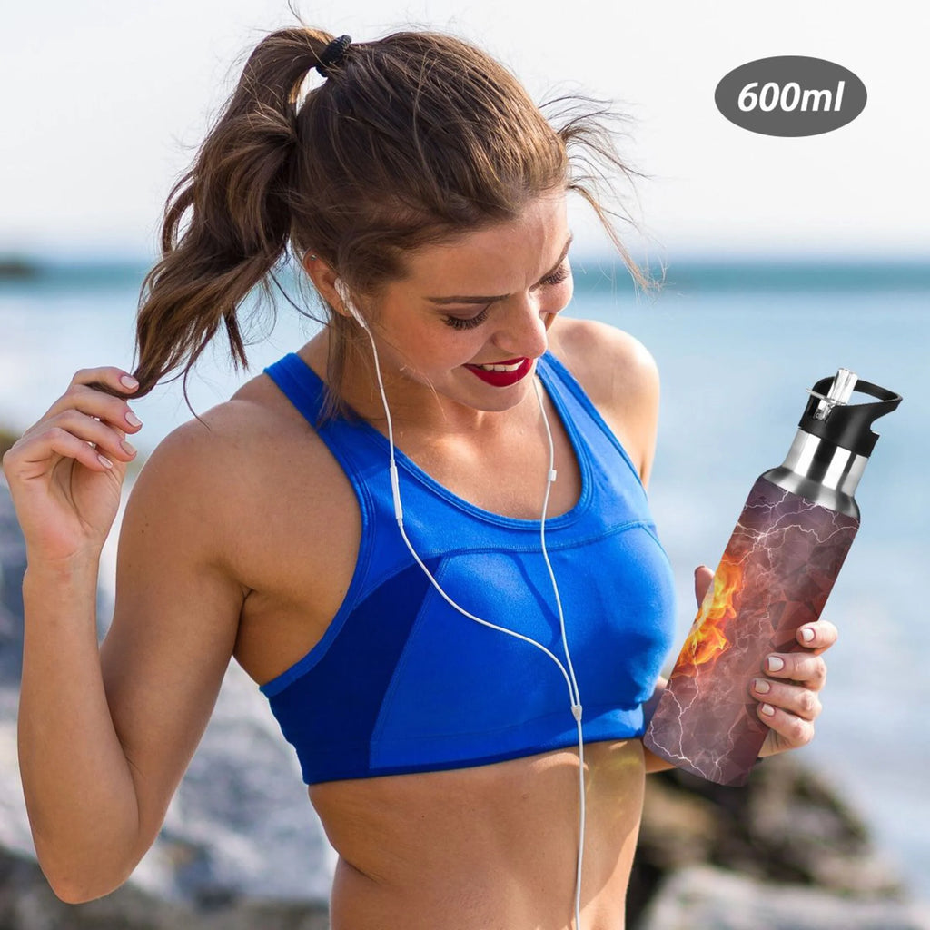 Stainless Steel Insulated Water Bottle with Straw Lid T324