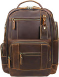 Men's Full Grain Leather Laptop Backpack D694284