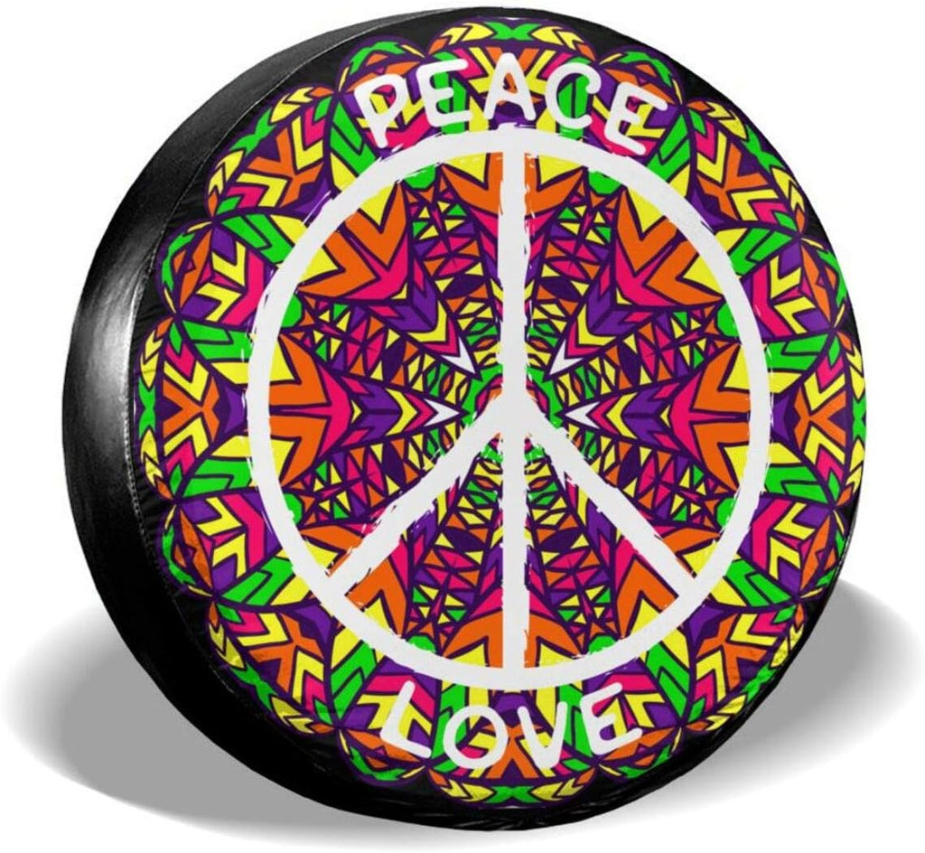 Peace Sign Waterproof Wheel Tire Covers Pack of 2 G677841