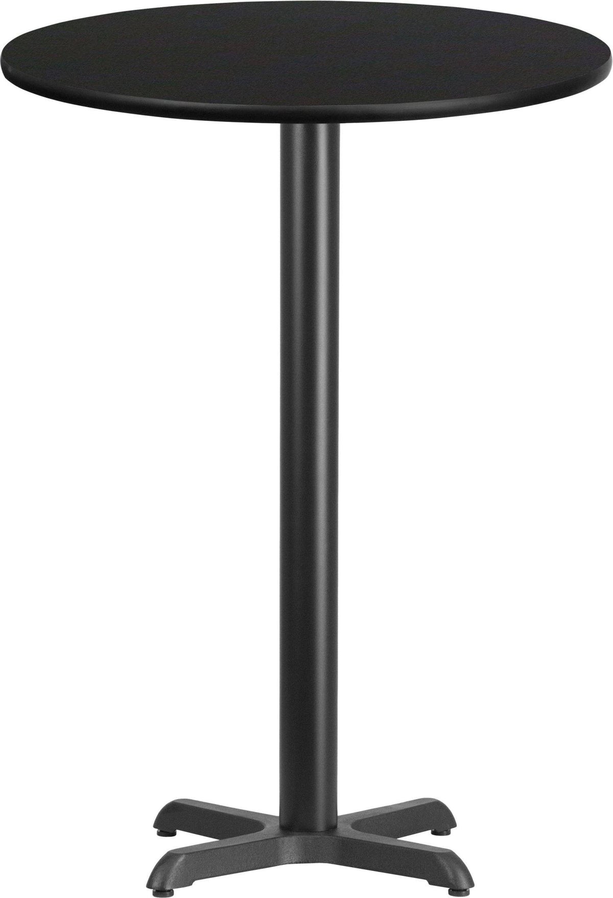 30'' Round Laminate Table Top with Bar Height Table Base F6342