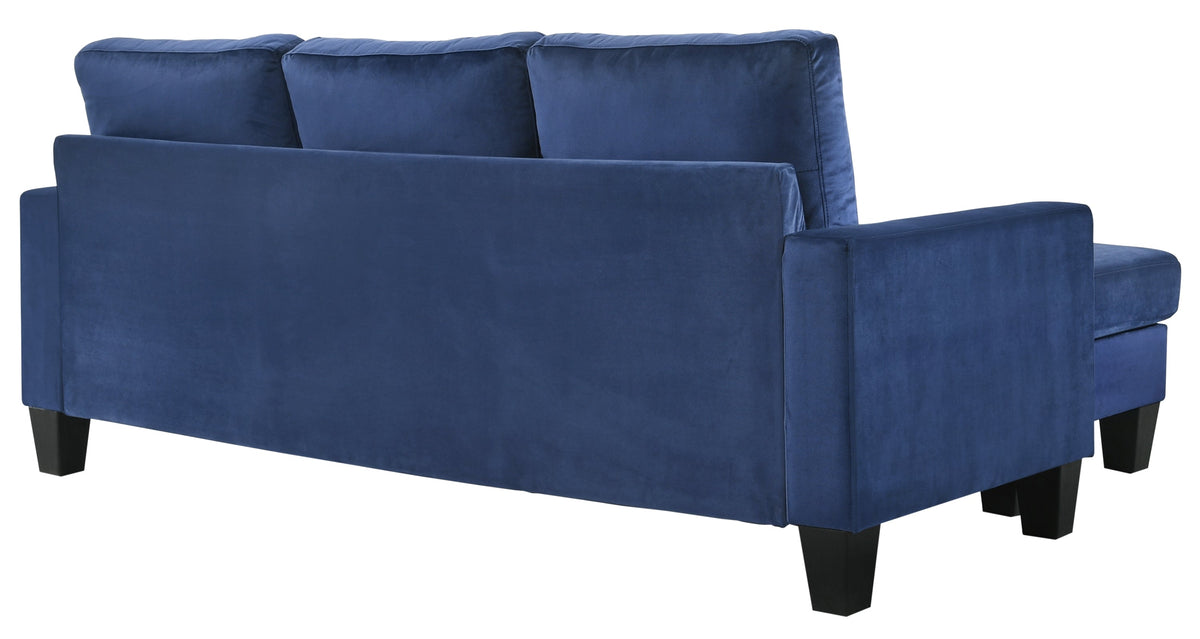 Navy Blue Sofa Chaise K811