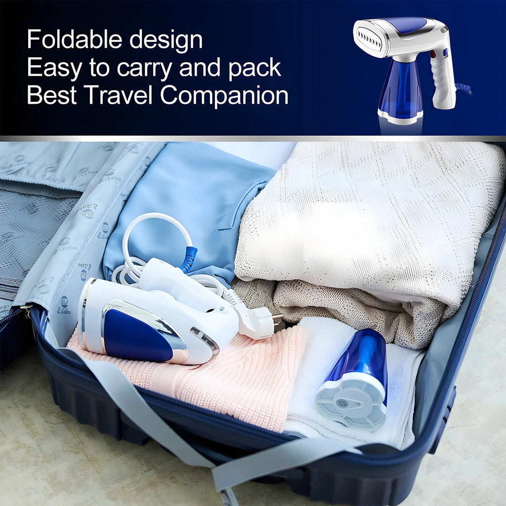 1600W Foldable Handheld Fabric Steamer 8.5oz Y285073