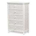 White Wood 5 Drawer Chest M387849