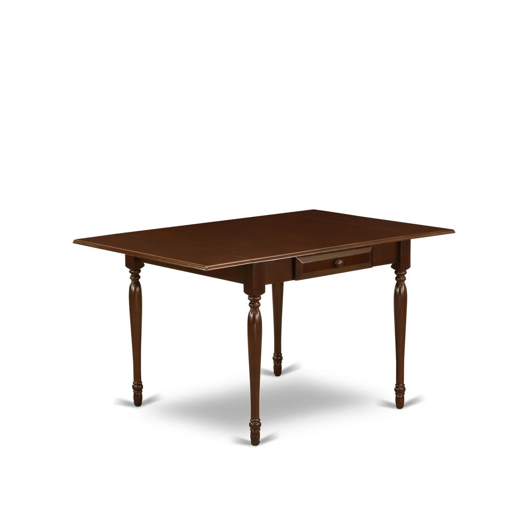 3 Piece Solid Wood Drop Leaf Dining Table Set with 2 Chairs V632