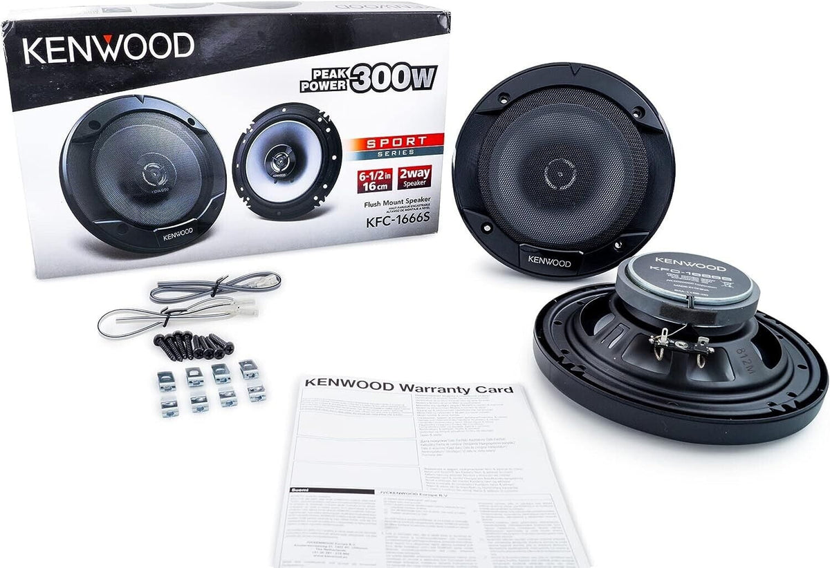 4 x 6.5 Inch 2-Way Car Coaxial Speakers 300W Max F4031