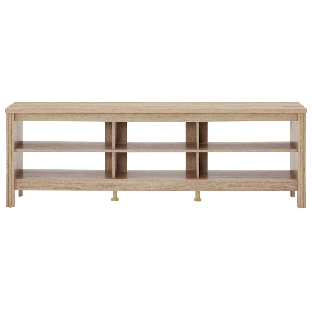 Oak Wood TV Stand for 75 Inch W3269