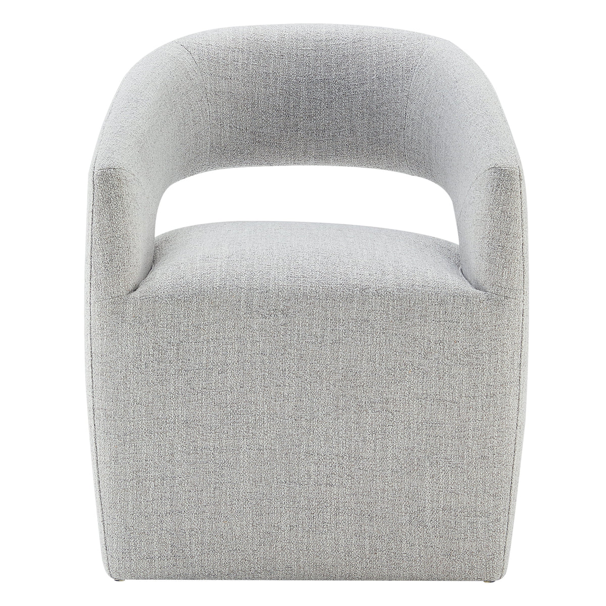 Upholstered Dining Chair with Caster Wheels M503250