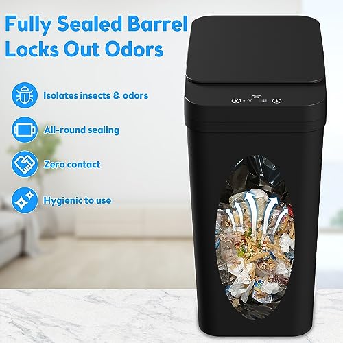 2 Pack 2.2 Gallon Automatic Touchless Trash Can with Lid P682450