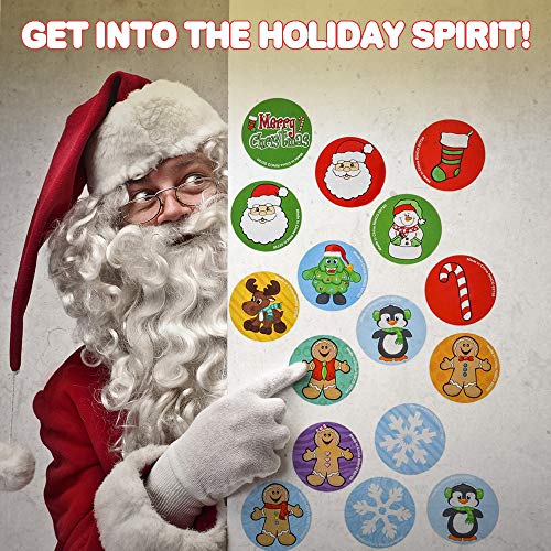 Christmas Sticker Roll 500 Stickers T380096