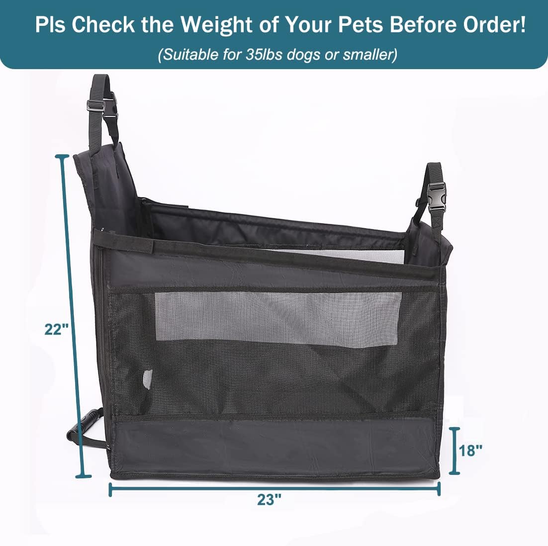 Dog Car Seat Extender for Cars, Trucks and SUVs C81189