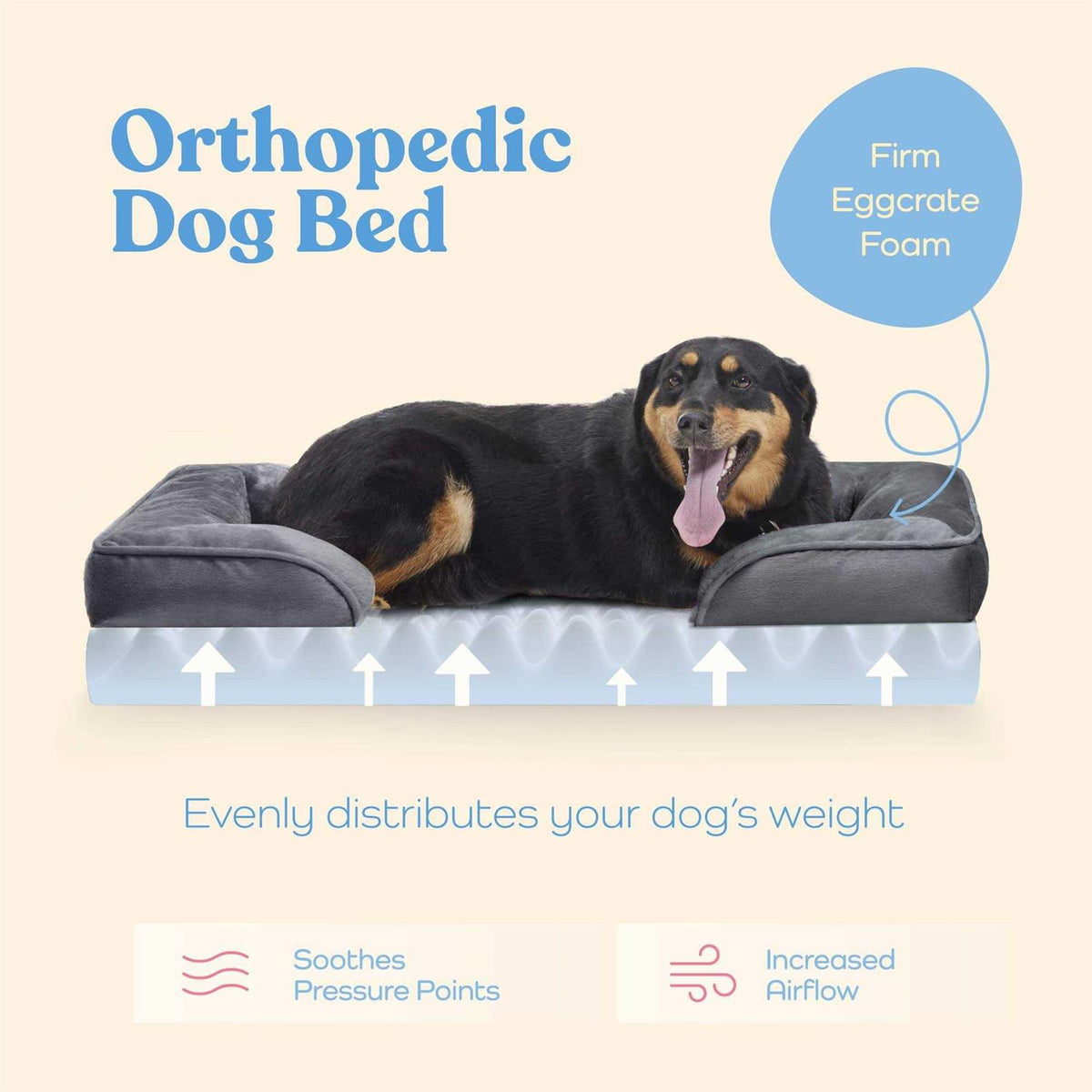 Orthopedic Sofa Dog Bed H531
