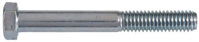 3/4 in. Dia. x 4-1/2 in. L Heat Treated Zinc Steel Hex Head Cap Screw 20 Pk D527367