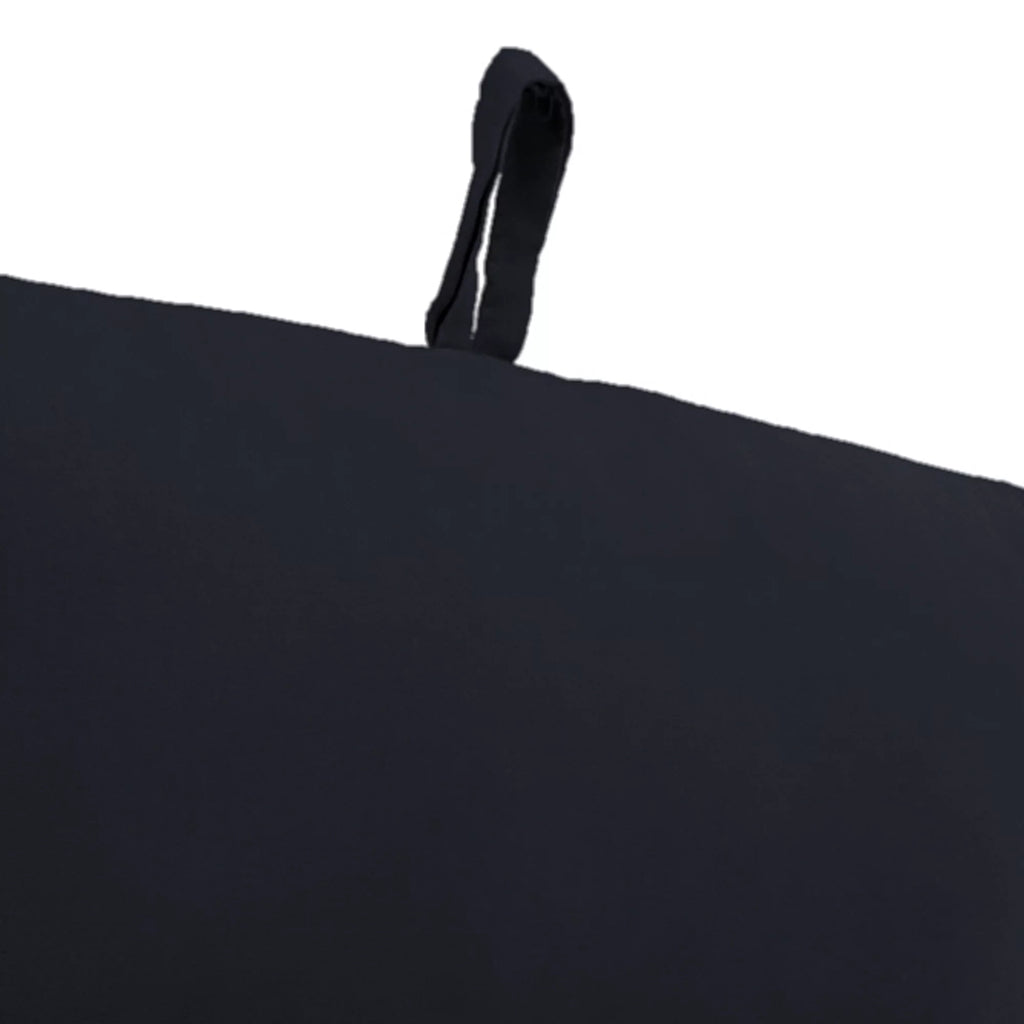 Navy Rectangular Outdoor Chair Cushion with Ties J8087