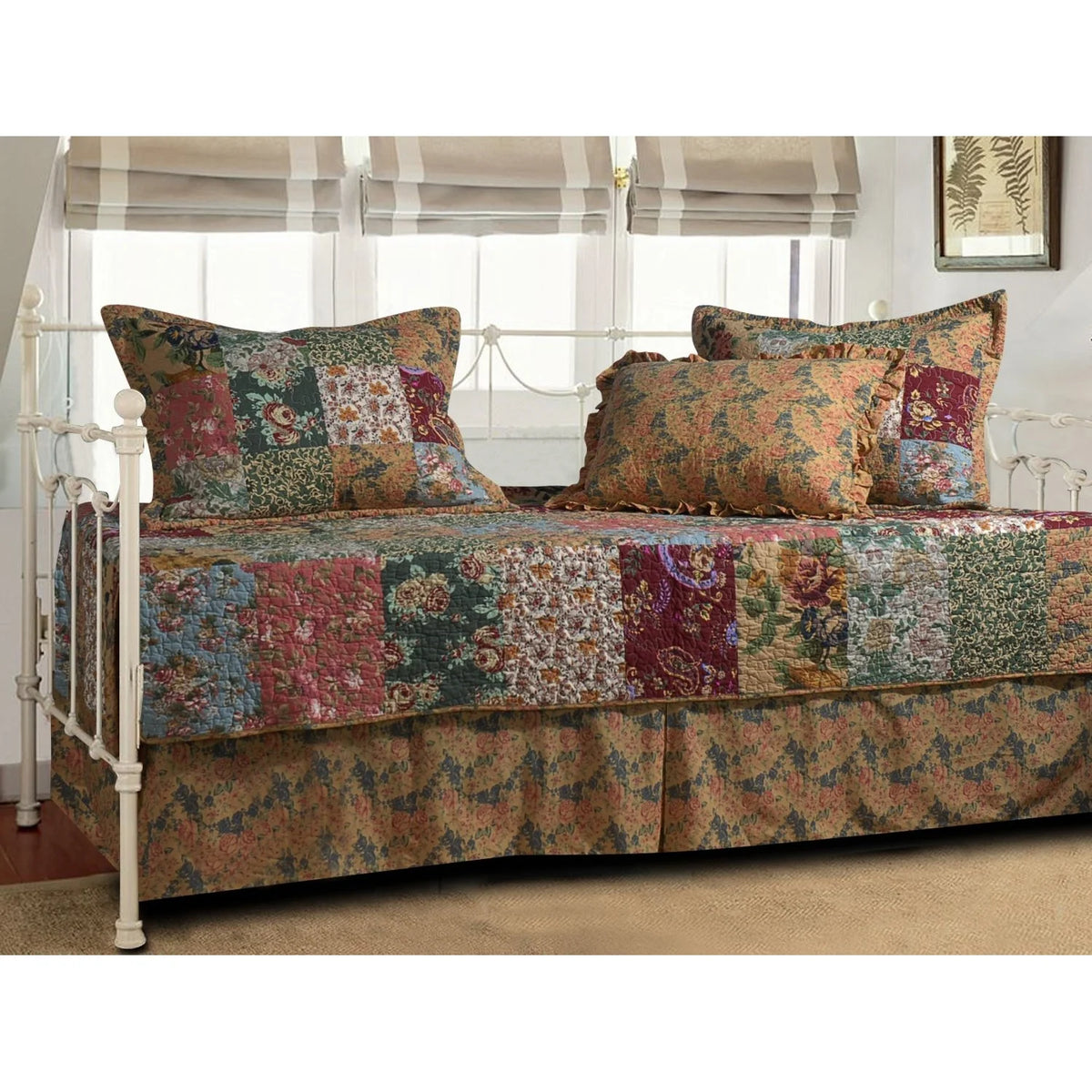 5-Piece Floral Daybed Bedding Set Y321207