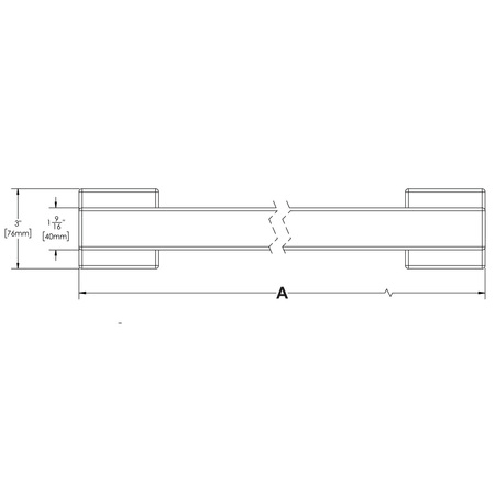 Brushed Bronze ADA Grab Bar P401798