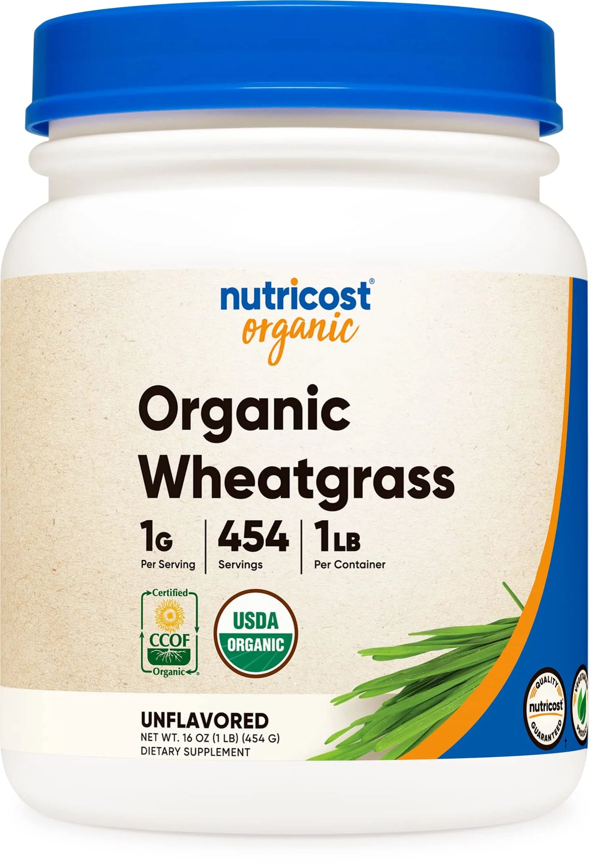 Organic Wheatgrass Powder 1 LB Non-GMO Superfood S281