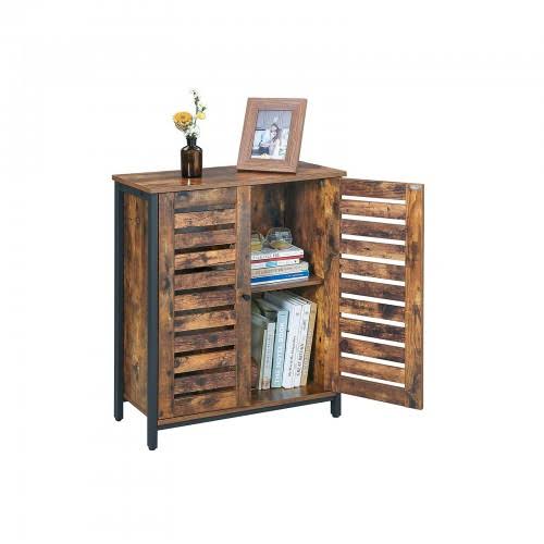 Industrial Double Louvered Doors Cabinet G744