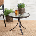 Round Glass Side Table I498