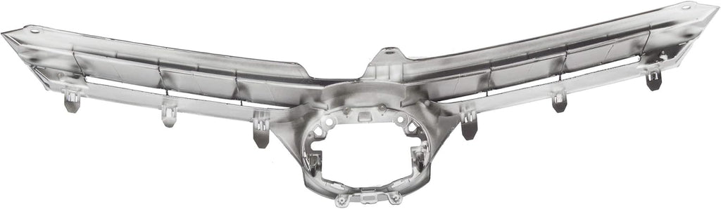 Black Front Bumper Upper Hood Grille Pack of 2 R47512