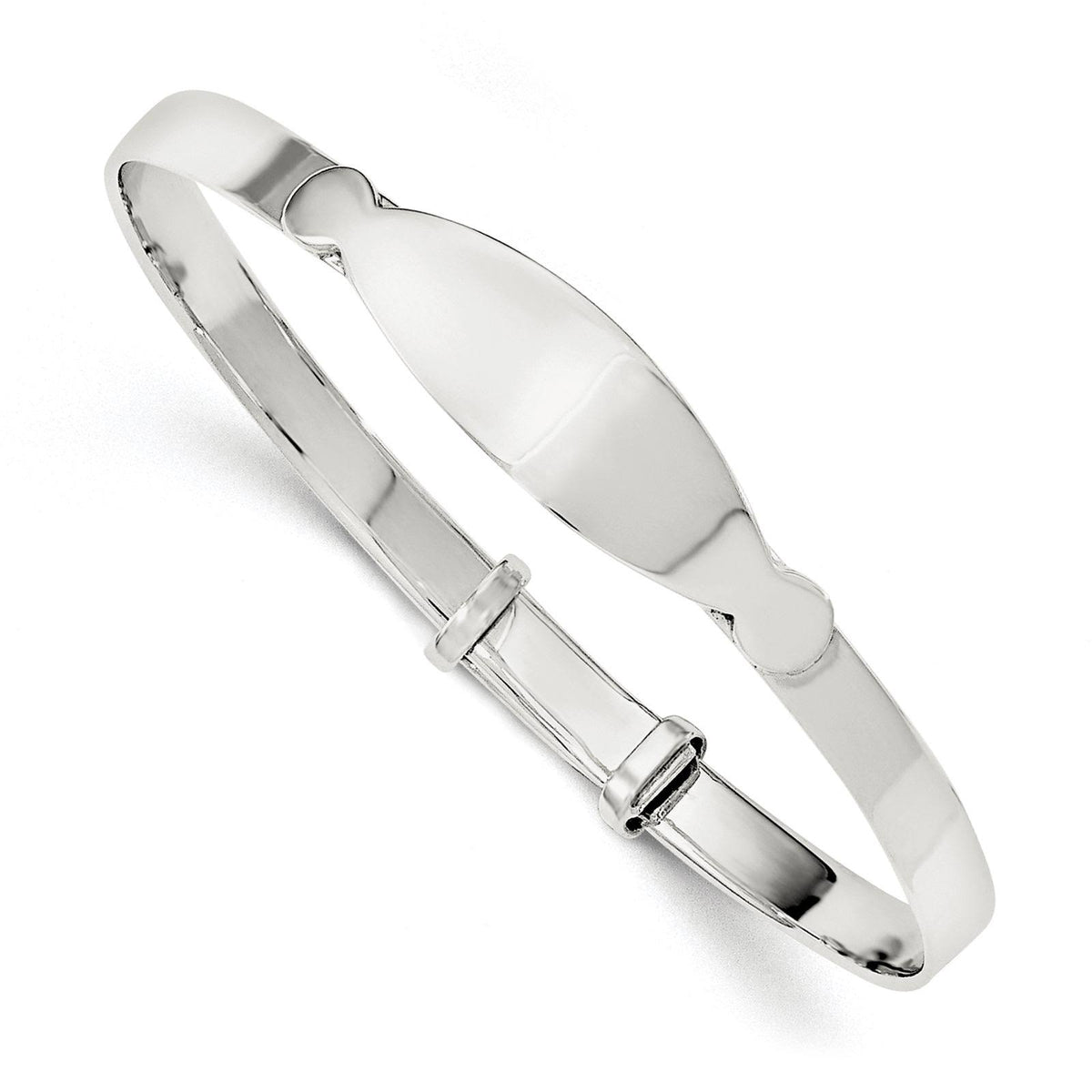 Sterling Silver Adjustable Baby Bangle Bracelet T248