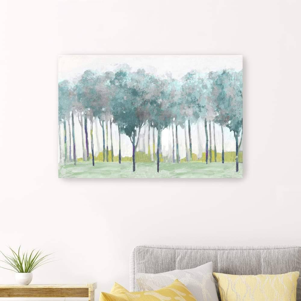 Teal Silver Canvas Giclee H784078