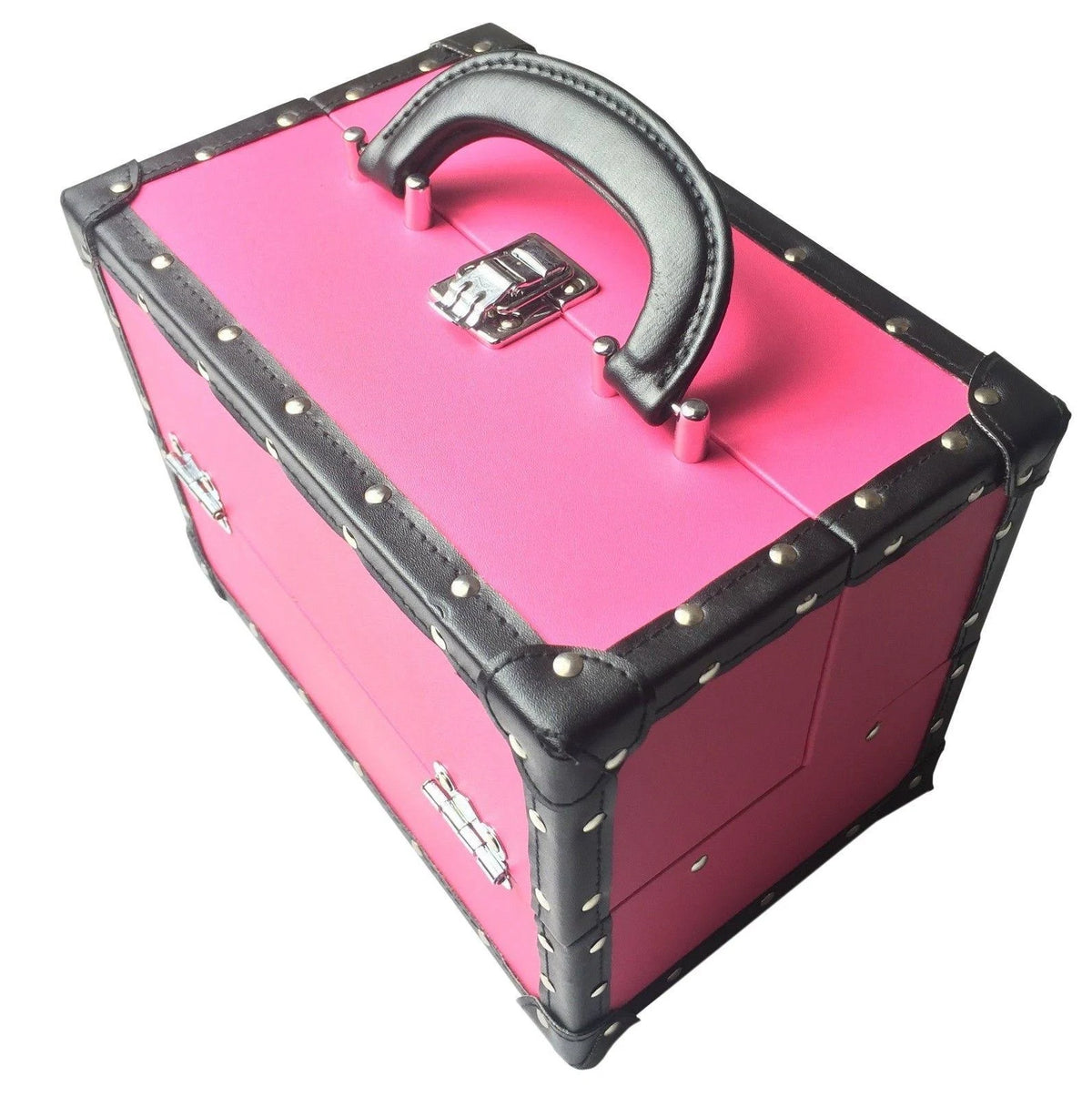 Pink Trunk Train Case with Makeup J753913