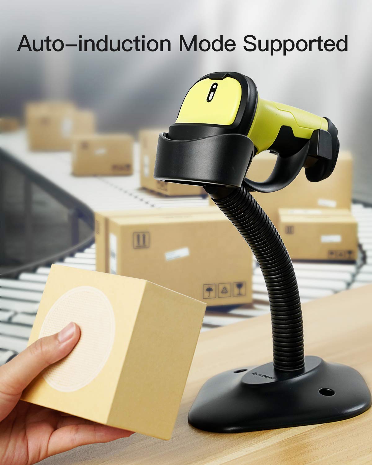 Wireless Barcode Scanner, 2600mAh Battery, 35M Range, Pack of 2 H359419
