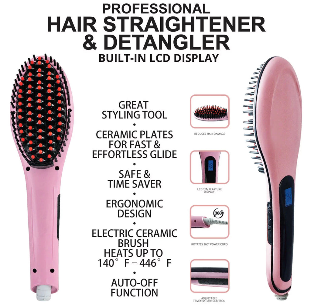 Ceramic Pink Hair Straightener J465126