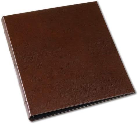 Red Leather Presentation Binder with Window and Hubbed Spine, Pack of 2 N68427