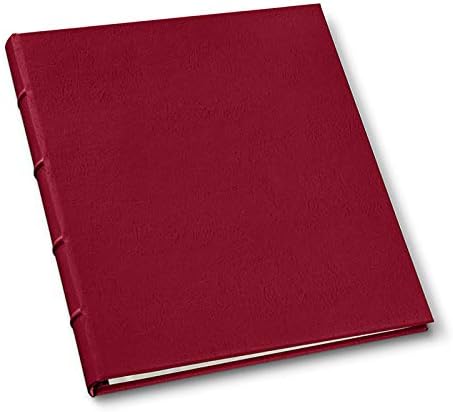 Red Leather Presentation Binder with Window and Hubbed Spine, Pack of 2 N68427