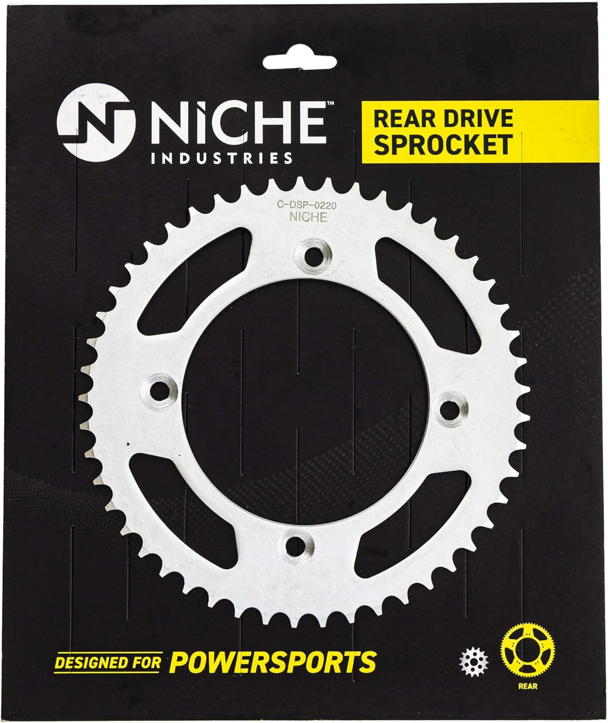 Drive Sprocket Chain Combo Front 15 Rear 49 Tooth 428HZ Standard 114 Links Pack of 2 W856