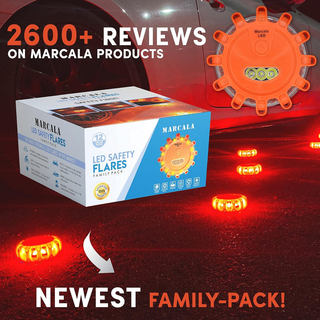 12-Pack LED Emergency Safety Flares N219