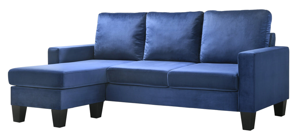 Navy Blue Sofa Chaise K811