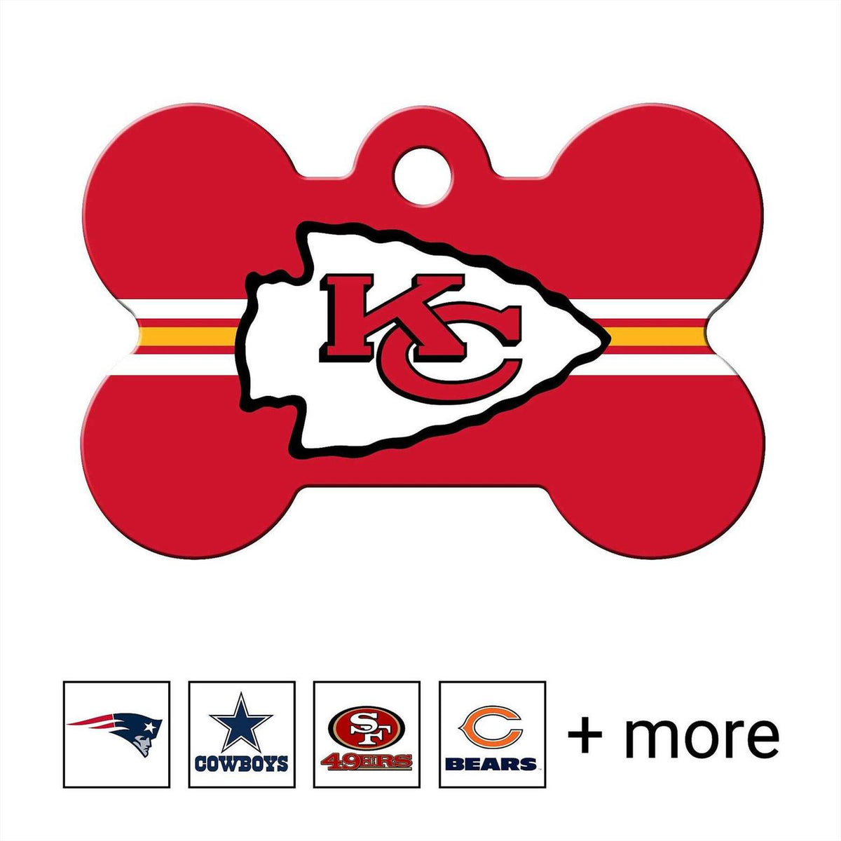 NFL Bone Personalized Dog ID Tag C9375