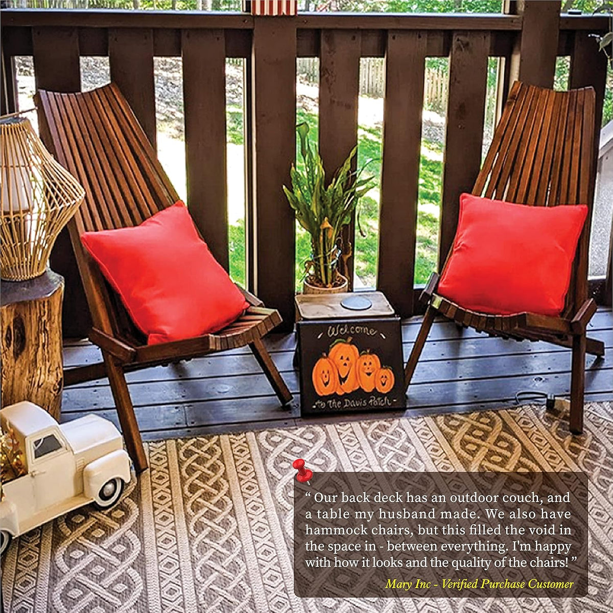 Folding Acacia Wood Outdoor Lounge Chair N414428