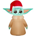 Star Wars Airblown Inflatables Christmas Stylized Grogu with Santa hat Q952