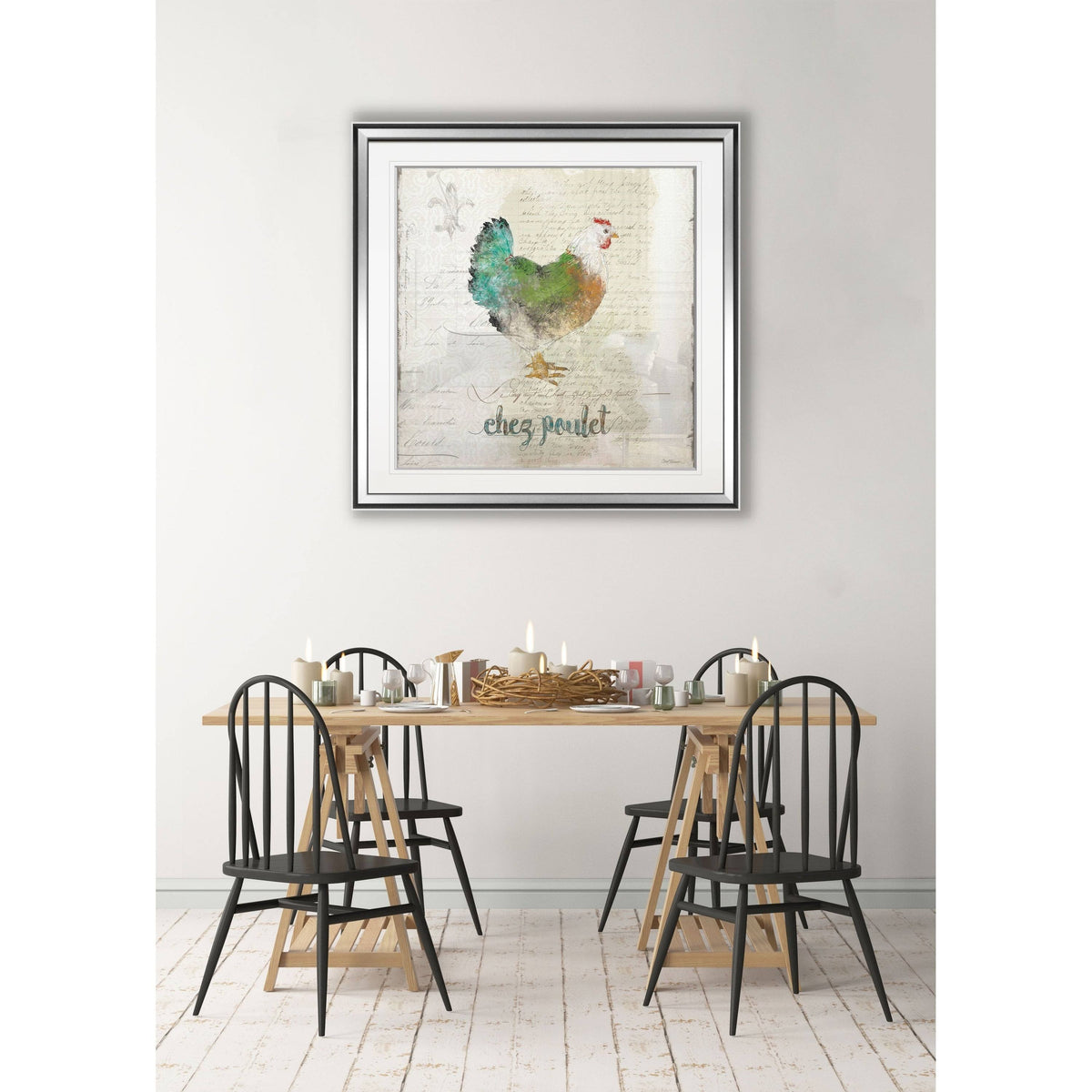 Framed Giclee Print 32 x 32 W2601