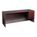 Mahogany 3/4-Height Right Pedestal Credenza Y6060