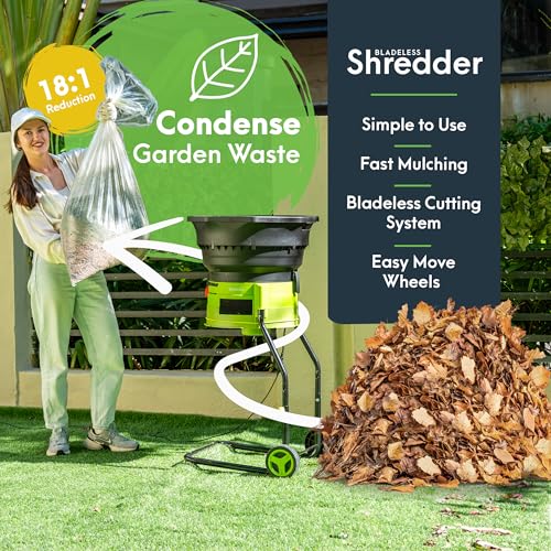 Bladeless Leaf Shredder & Mulcher 15 Amp U90155