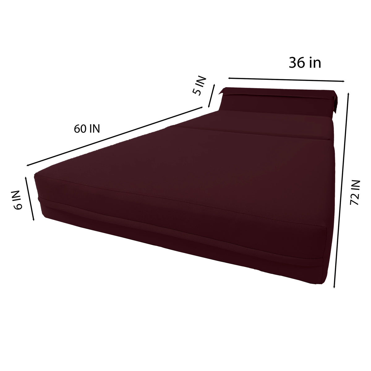 Brown Folding Foam Sleeper Chair W976719