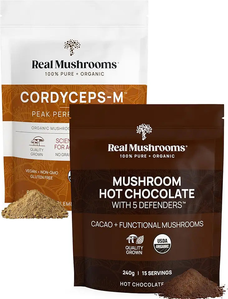Hot Chocolate Mix and Cordyceps Powder Bundle Y125