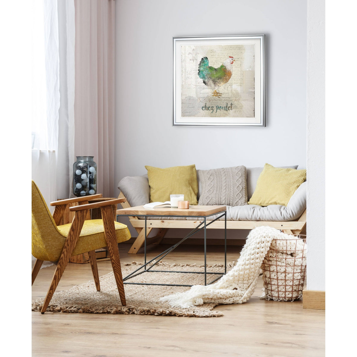 Framed Giclee Print 32 x 32 W2601