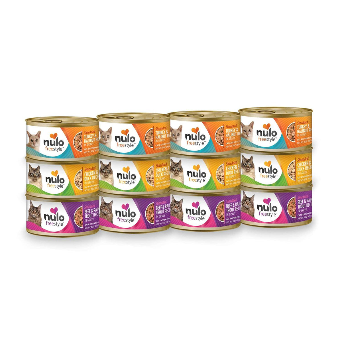 Shredded Turkey & Halibut Canned Cat Food E686078