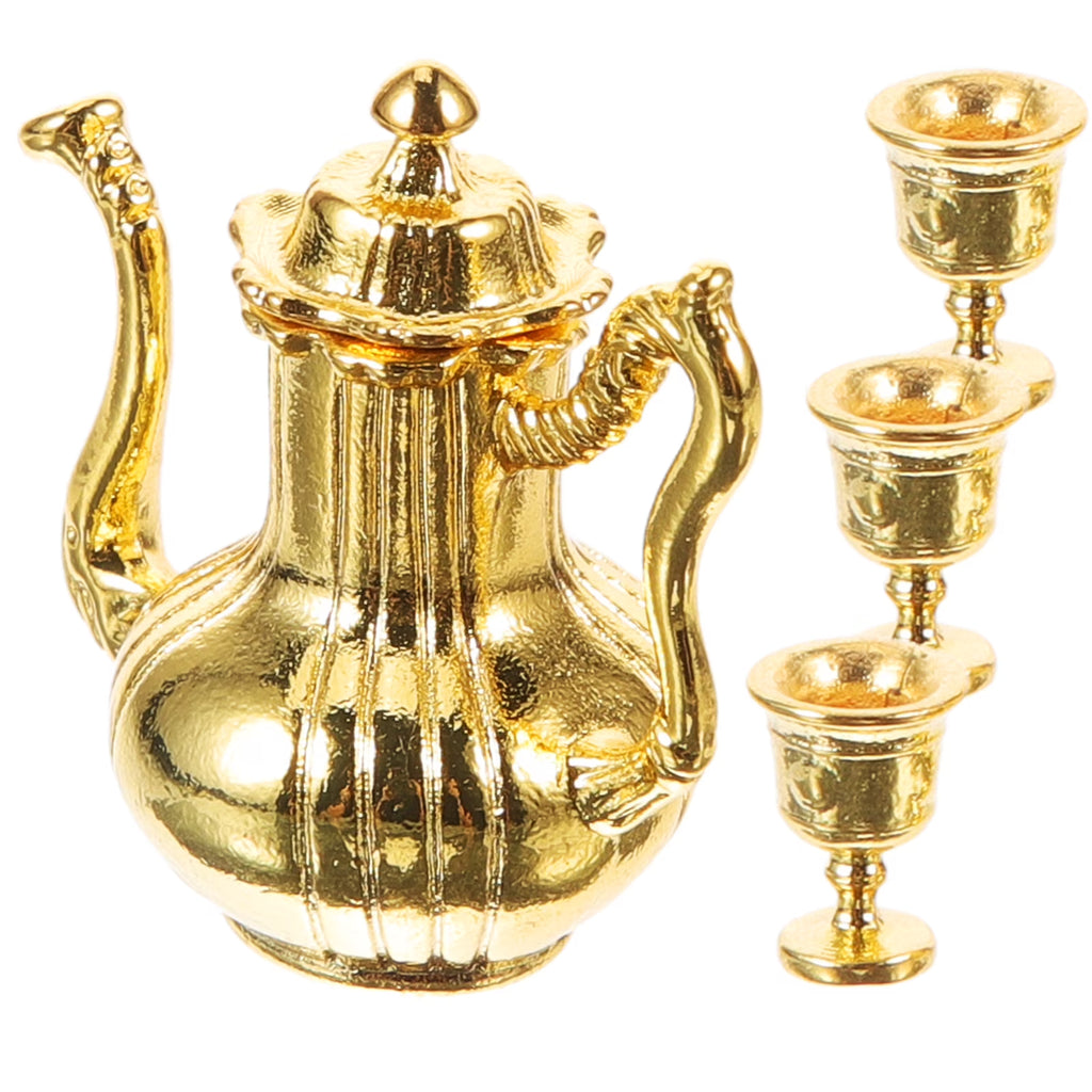 Miniature Metal Flask Kitchen Tea Set Toys I58238